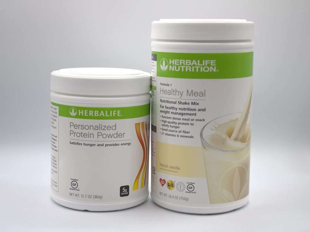 HERBALIFE (DUO) FORMULA 1 Healthy Meal Nutritional Shake Mix (French Vanilla) with PERSONALIZED PROTEIN POWDER