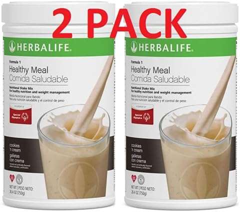 Herbalife Formula 1 Nutritional Shake Mix - 2 CANISTER DEAL!! (Mult (Cookies n Cream, 750g)