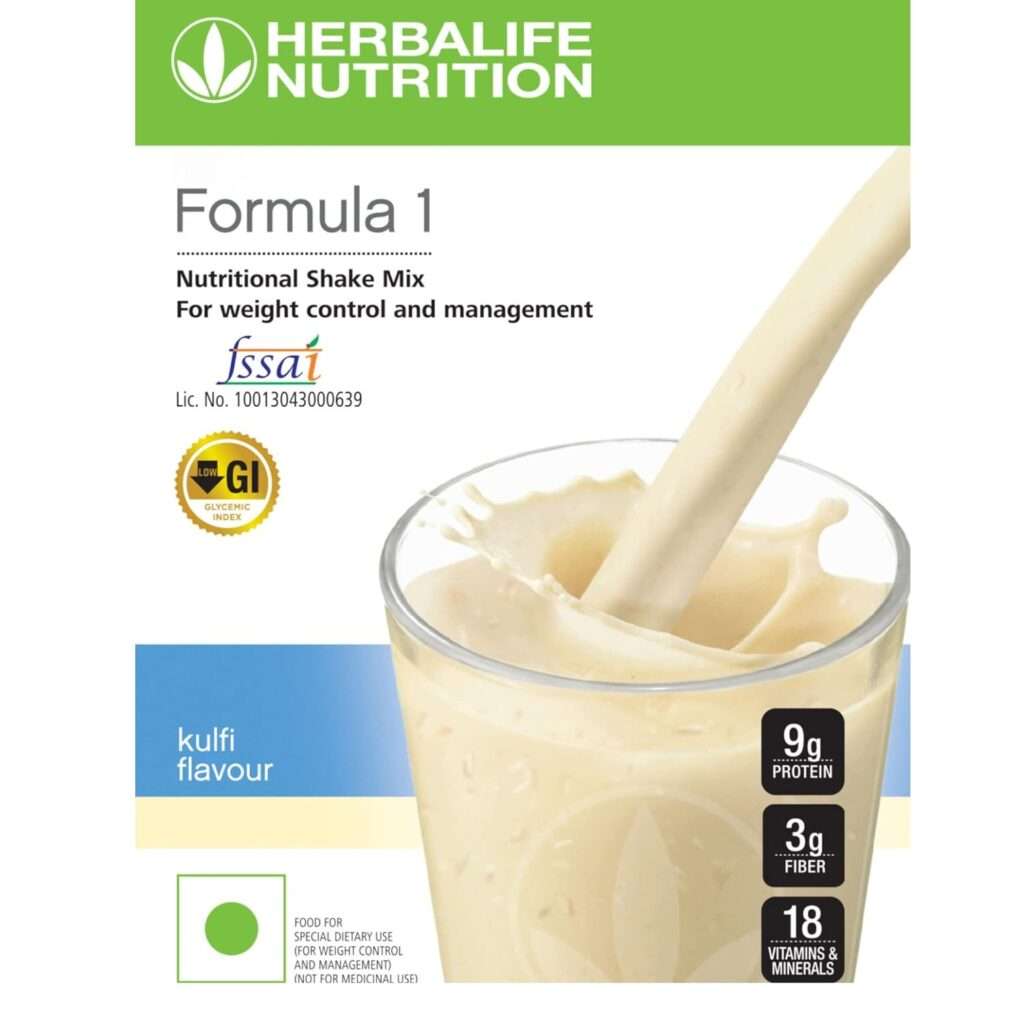 Herbalife Nutrition Formula 1 Nutritional Shake Mix - (Strawberry, Kulfi) 500 Grams Each - Pack of 2 - Herbalife Shake - Herbalife Meal Replacement - Herbalife Protein Powder - Herbalife Weight Loss
