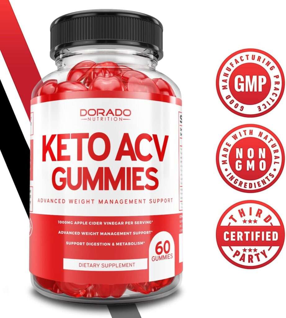 Keto ACV Gummies for Weight Management Advanced Formula (1000mg Per Serving) - Apple Cider Vinegar Gummies - Support Healthy Digestion  Metabolism - Delicious Apple Flavor - ACV 1000mg (60 Gummies)