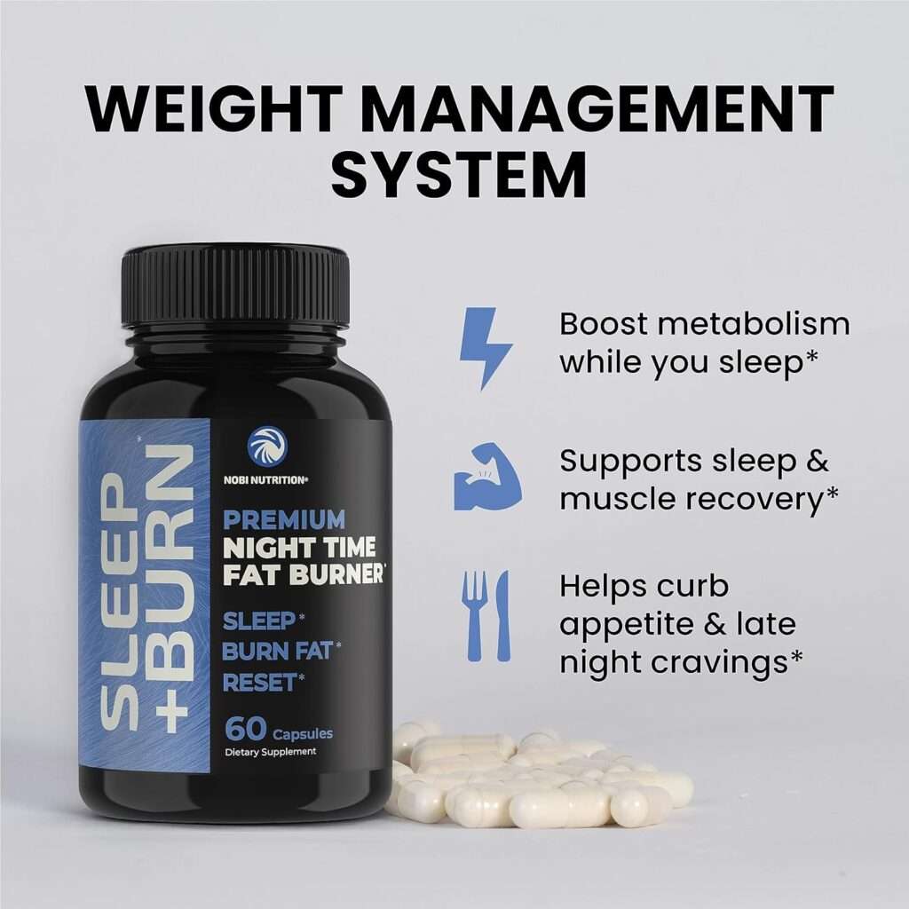 Night Time Fat Burner to Shred Fat While You Sleep | Hunger Suppressant, Carb Blocker  Weight Loss Support Supplements | Burn Belly Fat, Support Metabolism  Fall Asleep Fast | 60 Nighttime Pills