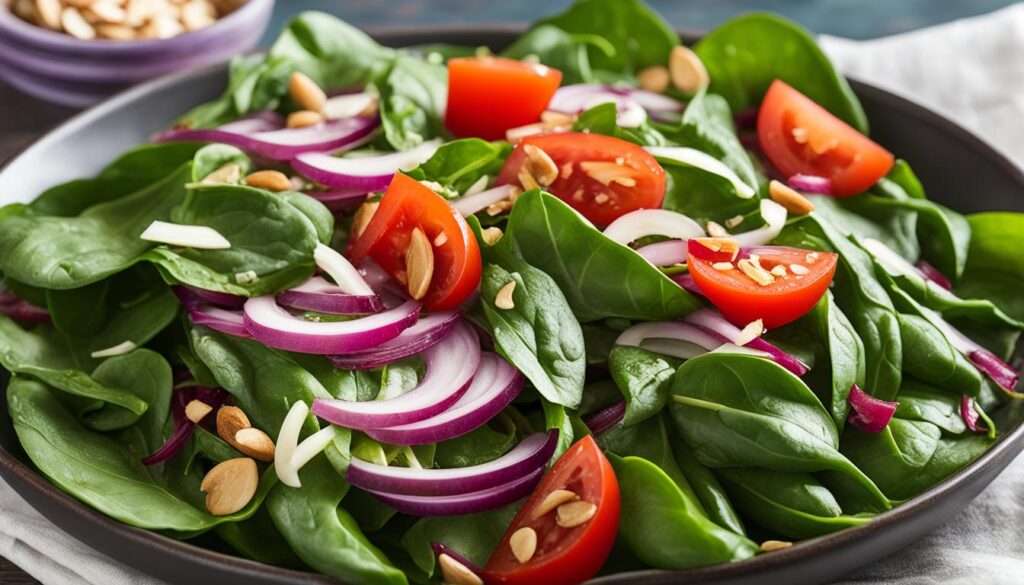 spinach salad with fennel