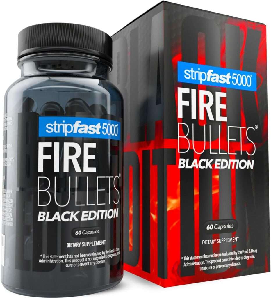 stripfast5000 Fire Bullets Max Strength Black Edition for Women and Men