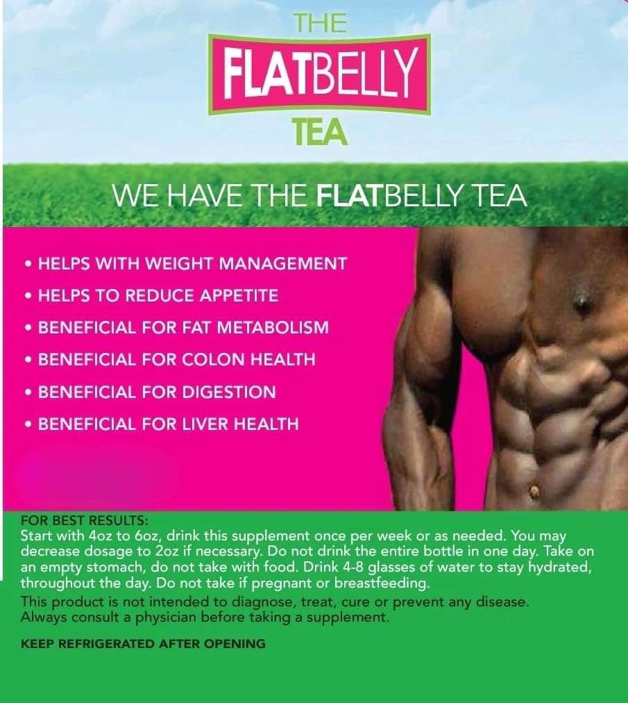 The Flatbelly Detox and Weight Management Tea (16 Ounces) (2-Pack)