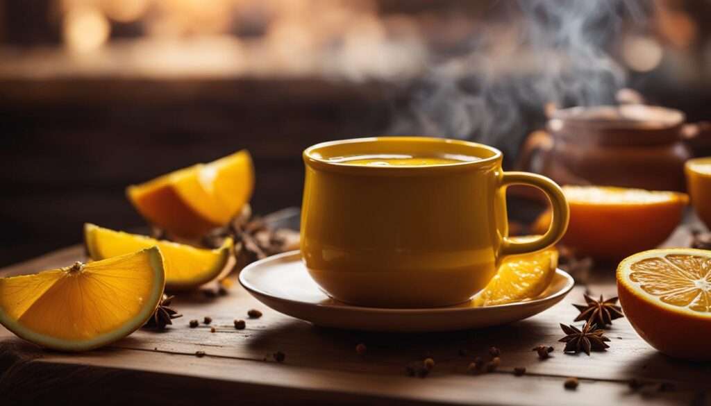 turmeric tea with lemon